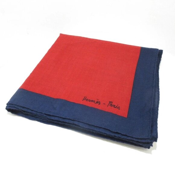 HERMES Carrejean/Shawl Carre 140 H243506S 11 Light gray Red Multi Cashmere - Picture 1 of 5